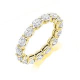 Oval Cut Claw Set 3.75ct Full - Jade Wedding Rings