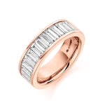 Baguette Channel Set 2.00ct Half - Jade Wedding Rings