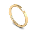 Plain Flat Court Band (Medium) - Jade Wedding Rings