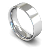 Plain Flat Court Band (Medium) - Jade Wedding Rings