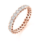 Round Brilliant Cut Rub-Over Set Full Eternity Ring 1.50ct