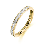 Princess Cut Channel Set Full Eternity Ring 1.10ct