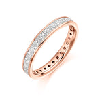 Princess Cut Channel Set Full Eternity Ring 2.50ct