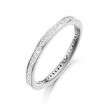 Princess Cut Channel Set Full Eternity Ring 0.62ct