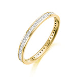 Princess Cut Channel Set Full Eternity Ring 0.62ct