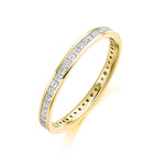 Princess Cut Channel Set Full Eternity Ring 0.75ct