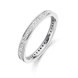 Princess Cut Channel Set Full Eternity Ring 1.00ct