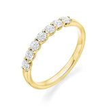 'U' Claw 7 Stone Ring 0.50ct - Jade Wedding Rings