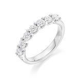 'U' Claw 7 Stone Ring 1.00ct - Jade Wedding Rings