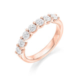 'U' Claw 7 Stone Ring 1.00ct - Jade Wedding Rings