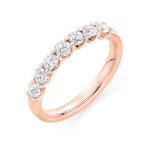 'U' Claw 7 Stone Ring 0.75ct - Jade Wedding Rings