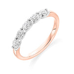Oval Cut 5 Stone Ring 0.50ct - Jade Wedding Rings