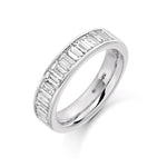 Baguette Channel Set 1.50ct Half - Jade Wedding Rings