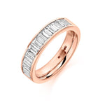 Baguette Channel Set 1.50ct Half - Jade Wedding Rings