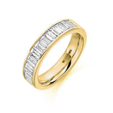 Baguette Channel Set 1.50ct Half - Jade Wedding Rings