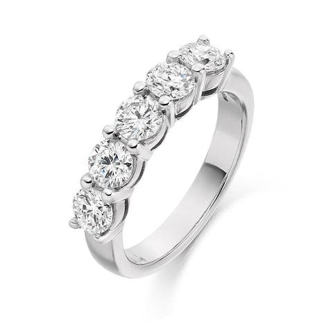 Classic 5 Stone Ring 1.50ct - Jade Wedding Rings