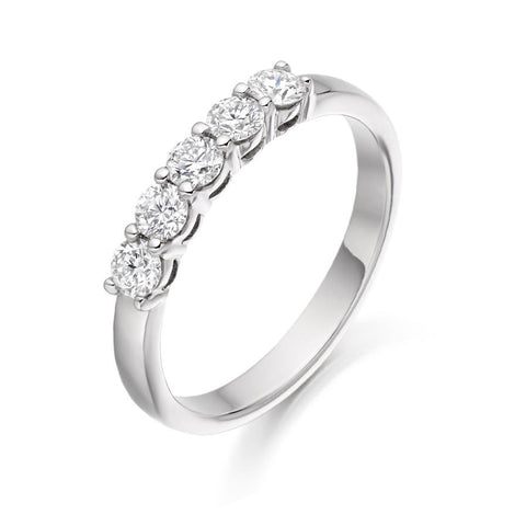 Classic 5 Stone Ring 0.50ct - Jade Wedding Rings
