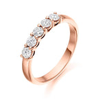 Classic 5 Stone Ring 0.75ct - Jade Wedding Rings