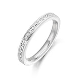 Landscape Baguette Channel Set 0.56ct Half - Jade Wedding Rings