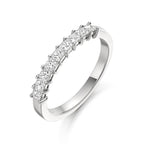 Princess Cut Claw Set 9 Stone Ring 0.53ct