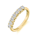 Crossover 7 Stone Ring 0.75ct - Jade Wedding Rings